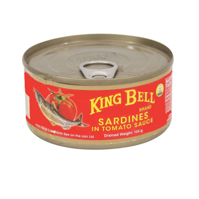 King Bell Sardine in Tomato Sauce 124Gm